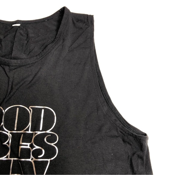 Glyder Tank Black Good Vibes Only - Picture 4 of 9
